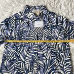 Free People Sandrine Rose Women’s Pearl Snap Hawaiian Western Style Shirt blue size Medium Photo 5
