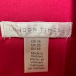 London Times  pink scuba fit & flare midi dress Photo 3