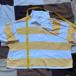 SO  Yellow and White Polo Collar Crop Top Photo 0