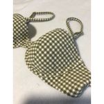 Bra Top Adjustable Strap Cottagecore Green White Women's‎ Size M Photo 1