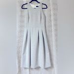 Ivanka Trump Gray Pleated Midi Dress Halter Neckline Photo 1