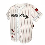 Sanrio NWT Hello Kitty  Baseball Jersey Size XXL Red Strip RARE! Photo 1