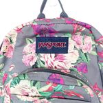Jansport  Gray Pink Floral Mini Backpack Photo 1
