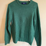 J.Crew  Green Lambswool Crewneck Pullover Sweater Size S Photo 0