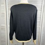 Dress Barn Vintage 80's Cardigan Sweater Black & Gold Beaded-Large Photo 4