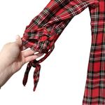 Naïf NAIF Holiday Flannel Shirt Dress Red Green Plaid Sz M Photo 2