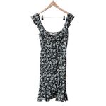 Veronica Beard  Amal Floral Midi Ruffle Sleeveless Dress Blue 10 Photo 3