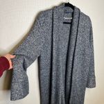 Soft Surroundings Blue Marled Knit Open Front Cardigan Sweater Women's Large Photo 1