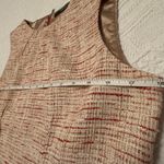 Tahari  sleeveless dress - sheath, boucle tweed - pink red cream white - gently used - great condition. See pics for measurements. Smoke free home. Photo 10