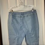 L.A. Blues  Light Wash Denim Crop Capri Jeans size 20W Photo 7