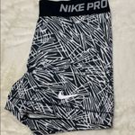 Nike Black and White Zebra Print Pro Shirts Photo 0