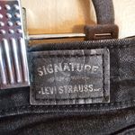 Signature Levi Straus High Waisted Size 10 / 30 Black Denim Shorts Photo 2