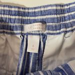 LC Lauren Conrad Blue Striped High Rise Cropped Pants Photo 9