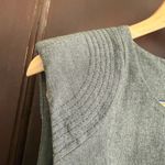 Banana Republic  Gray Sleeveless Sculpted Shoulder Sheath Midi Dress Size 14 Photo 2