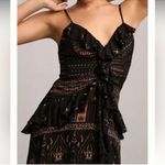 Anthropologie  Let Me Be Chiffon Printed V-Neck MIDI Dress Photo 3