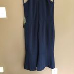 Bebe NWT Navy Crepe Scuba Keyhole Sleeveless Dress Photo 8