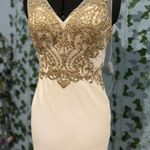 Narianna White & Gold Homecoming Dress Photo 0