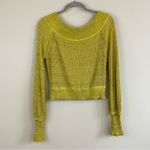 Free People Rush Crush Off the Shoulder Crop Sweater in Verbena Combo Size XS Photo 4