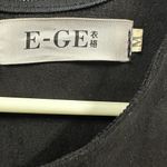 Vintage Suede Top Canvas Skirting Lined Sleeveless Zip Back Midi Dress Medium Black Photo 13