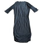 Alice + Olivia  Base Dark Grey Stretch Dress Cowl Neck 3/4 Sleeves Size Medium Photo 6