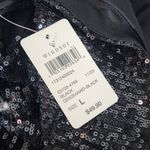 Windsor  Black Sequin One Shoulder Bodycon Mini Dress with Cutout NWT Size Large Photo 5