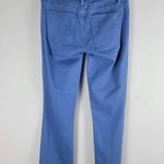 Tory Burch Straight Leg Ankle Jeans Blue Zip Up Logo Size 25 Photo 4