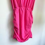 Sundry  NWT U-Neck Hot Pink Size 2 Medium Dress Ruched Sleeveless Sundress Photo 3