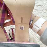 Larroude Ari Pumps in Pink Tartan Patent Leather Sz 8 Photo 2