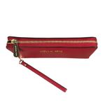 Michael Kors  Leather Jet Set Travel Continental Wallet Wristlet Lg Cherry Office Photo 6