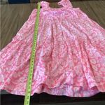 The Great Whipstitched plumeria cotton midi Maxi floral dress pink Small Photo 4