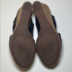 Clarks  Lafley Rosen Wedge Sandals in Navy  Leather Slingback Sandals Size 8.5 Photo 6