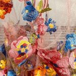 For Love & Lemons Delaney Peony Embroidered Sheer Lace Maxi Dress Pink Photo 8