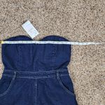New PEAOFBLRD Premium Blue Denim Collection Wide Leg Jumpsuit Size Large Photo 8
