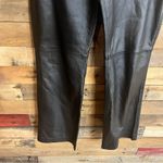 Newport News  Easy Style Black Leather Pants Size 8‎ Photo 4