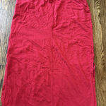st. john's bay 100% Cotton Red Skirt Womens Large Tall Maxi Modest Vintage 90s Photo 0