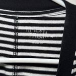 Time and Tru Women's Black White Striped‎ Cotton T Shirt Dress Size Large Photo 2