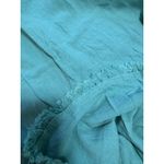 Umgee  Linen Blend Blouse Shirt Women Size Small‎  Fringe Hem Crochet Sleeve Boho Photo 8