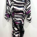 Daisy Fuentes  colorful print challis shift dress size XL Photo 3