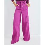 Veronica Beard NEW NWT Belisa Wide Leg Pants Bright Magenta size 26 Photo 3