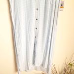 1. State  short sleeve blue shirt dress Photo 5