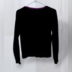 CLIO Women’s Embellished Floral Long Sleeve Open Cardigan Black Photo 2