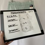 Lee NWT Womens Relaxed Fit Sea Green Shorts Medium Size 14 Summery Style Photo 5