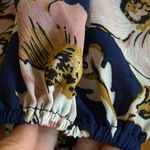 Altar'd State  Navy & Pink Floral Oversized Blousy Top Photo 5