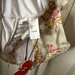 Cider  Floral Bikini‎ Top - Cream and Pink Photo 2