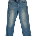 Dr. Denim SZ 27/26 Meadow Cropped Jeans Mid-Rise Pockets Frayed Hems Blue Womens Photo 0