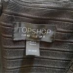 Topshop  black ribbed bandage bodycon mini dress size 8 Photo 5