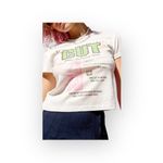 Free People new Daydreamer x 𖦹 The Cut Shrunken Baby Tee 𖦹 Vintage White 𖦹 M Photo 2