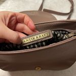 Antik Kraft  Brown Vegan Leather Gold Crossbody Bag Photo 3