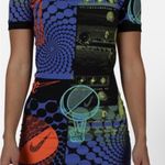 Nike  Essential Rave Bodycon Dress Graphic Print Women Medium Large Runs Small Photo 3