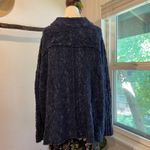 Free People Blue Chunky Knit Nightingale Oversized Pullover Sweater Size Large Photo 11